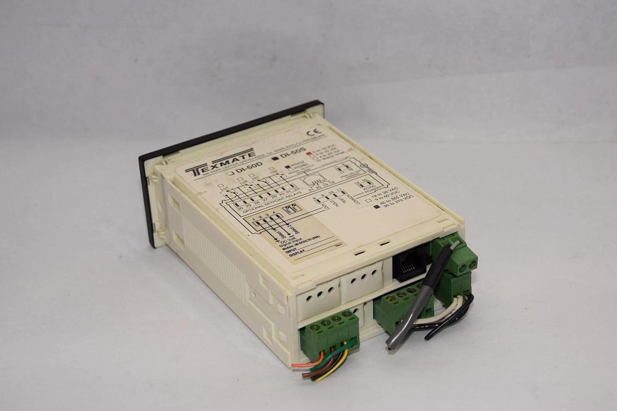 Used TEXMATE DI-50S , DI50S 0-10vdc RS232 Digital Panel Meter