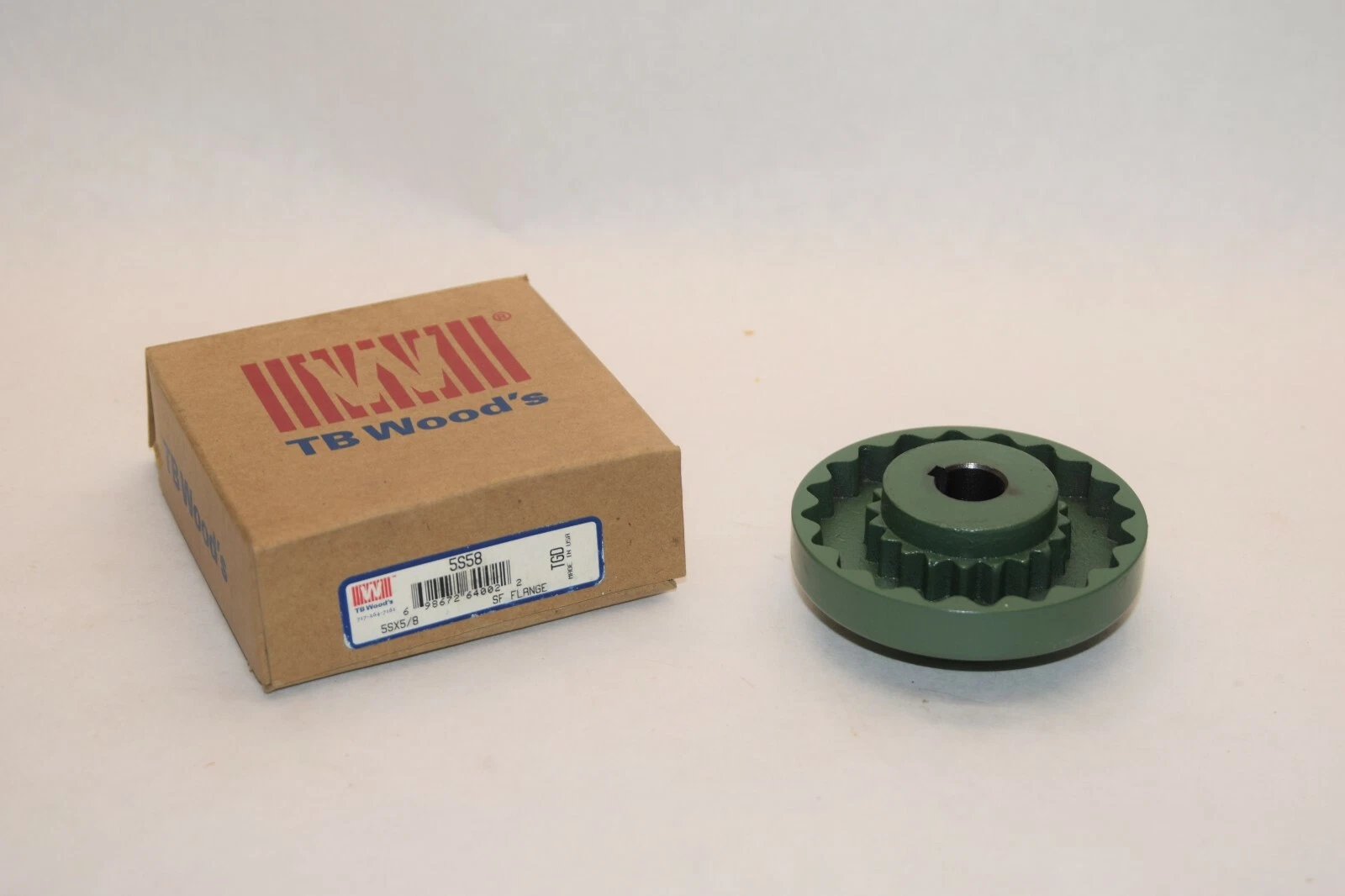 (NEW) TB WOODS 5S58 5SX5/8 5/8" Bore SF Flange