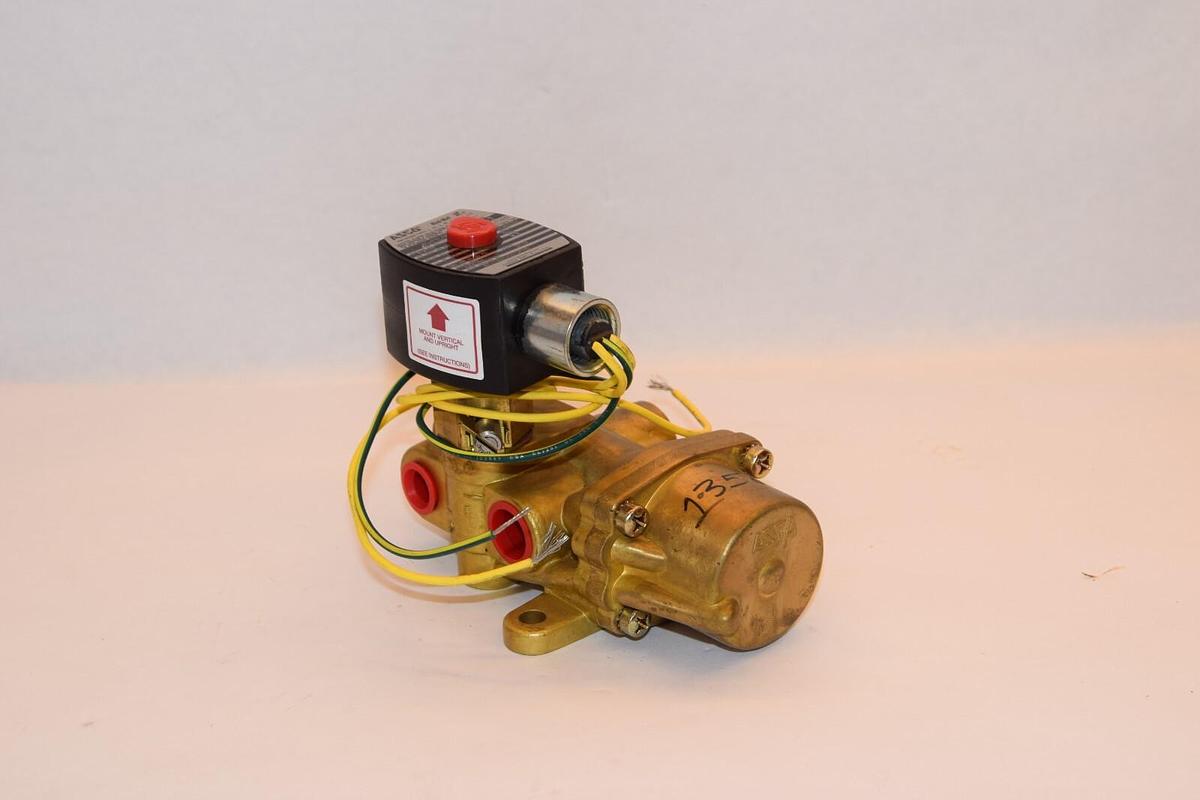 Used (NEW) ASCO EFHT8344G072PM0 , 314779 10.1w 3/8" 10-125psi Solenoid Valve