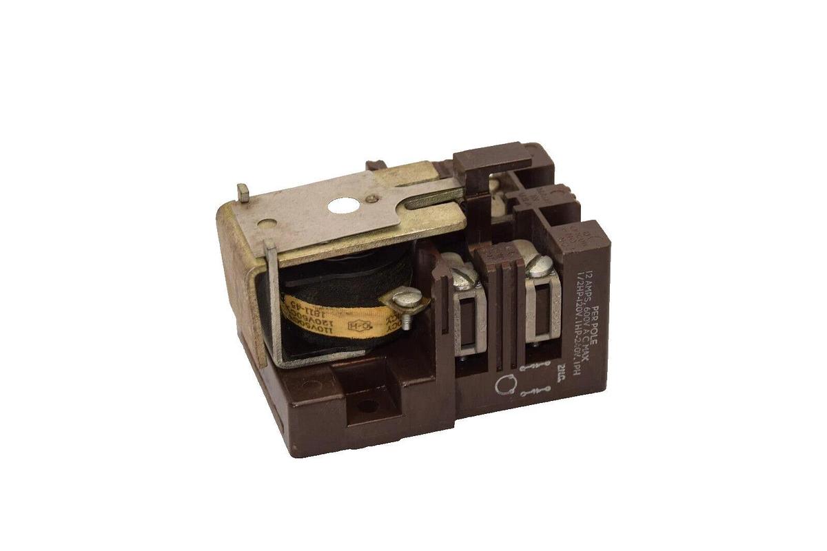 Used CUTLER HAMMER 9575H2613A 2 Pole 1/2HP - 120V , 2HP -240V , 1HP Relay