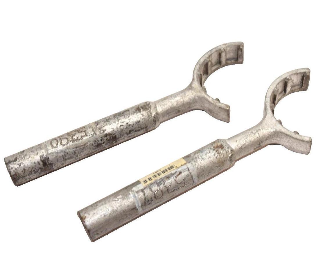 Used (Lot of 2) Barrel Nut Wrench Set Container Cap Seal Wrench