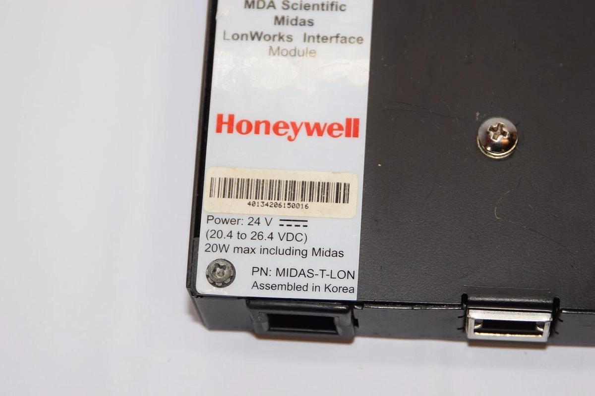 Used HONEYWELL MIDAS-T-LON 24V MDA Scientific Midas LonWorks Interface Module