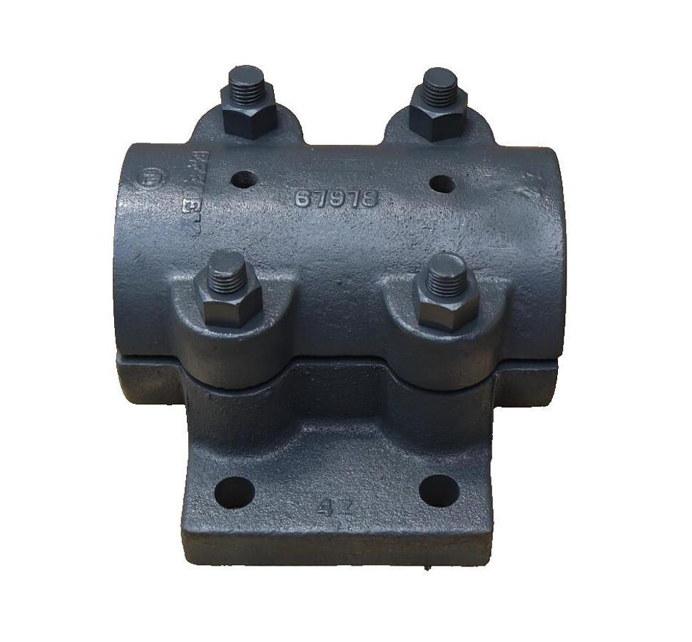 Jeffrey 4 Bolt Split Sleeve Bearing Housing 4-7/16" 4 7/16  67978 67979 13" NOS