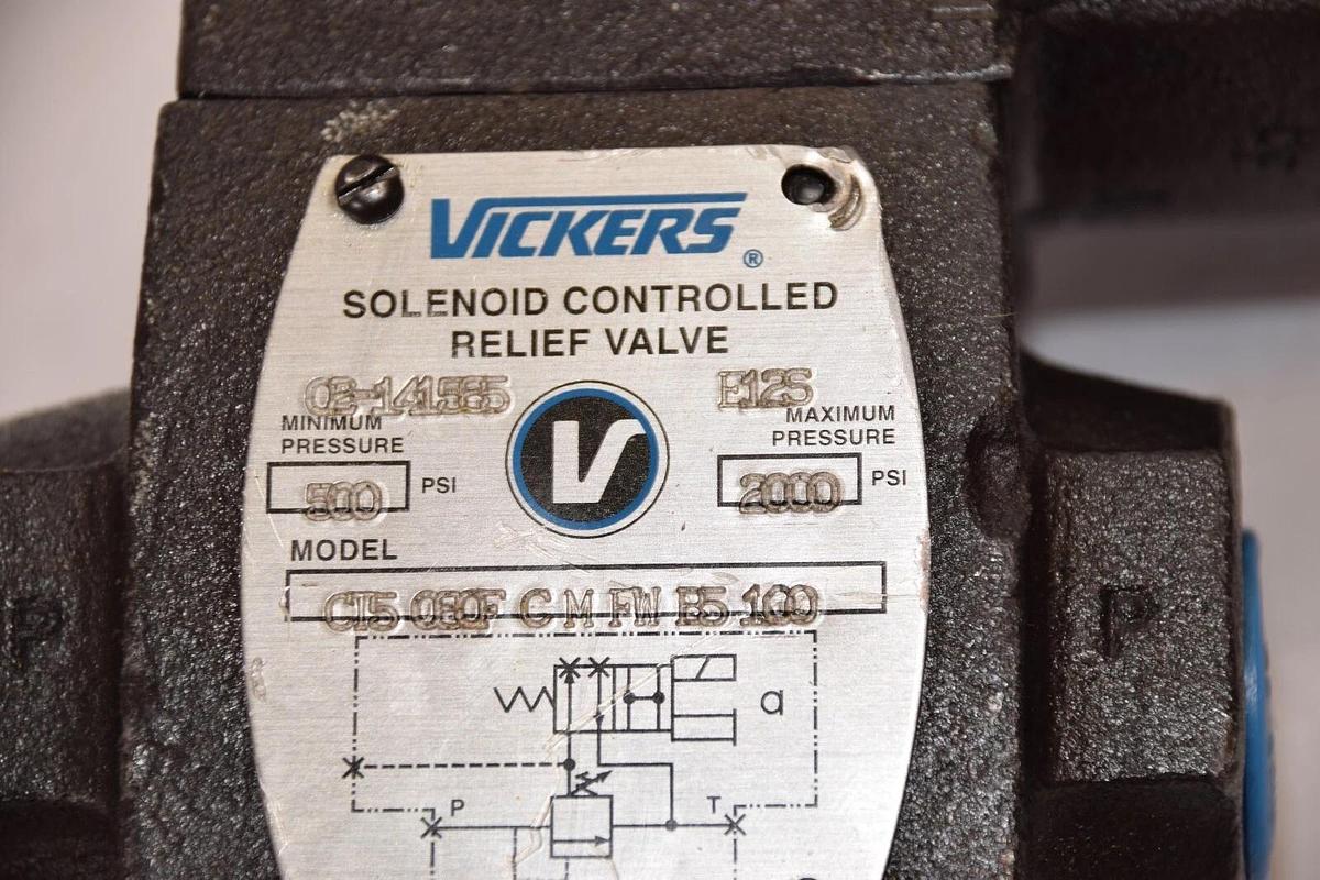 Eaton Vickers Solenoid Relief Valve CT5 060F CMFW B5 100 DG4V-3S-OFL-M-FW-B5-60
