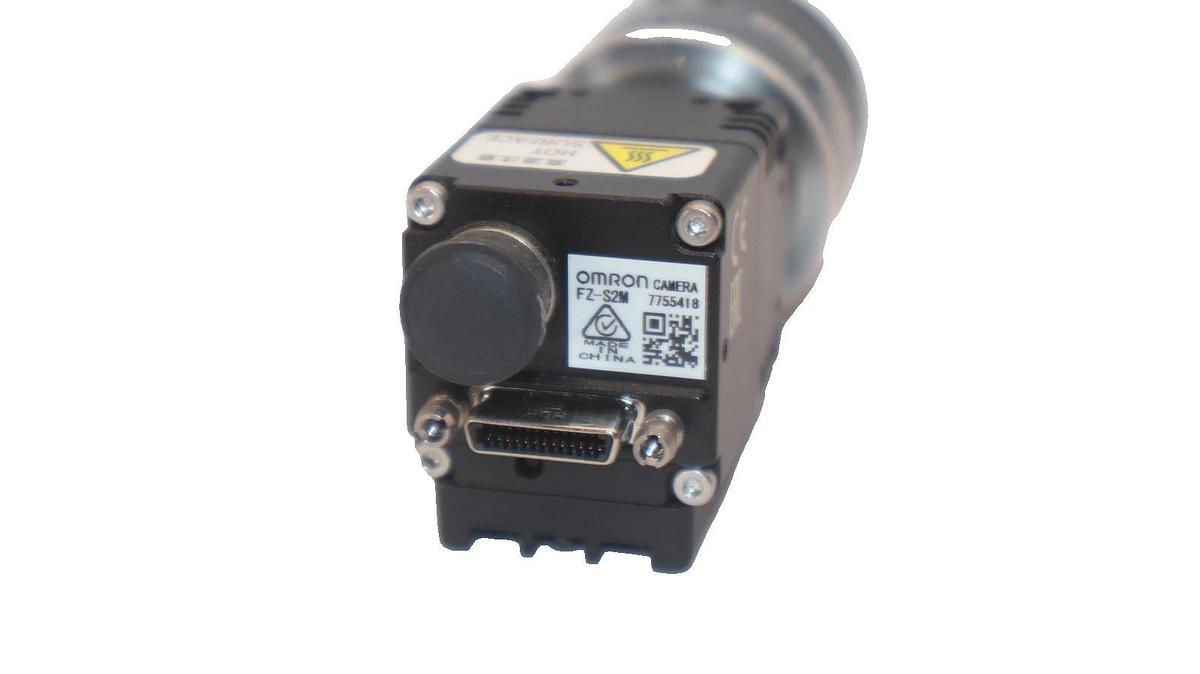 Used OMRON FZ-S2M , FZS2M Camera with 16mm 1:1.4 , 2/3" Opto Engineering Lens