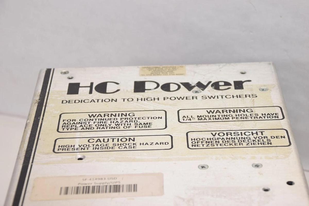 Used HC POWER HC15-1M , HC151M 208/240Vac 15Amp Power Supply Switcher