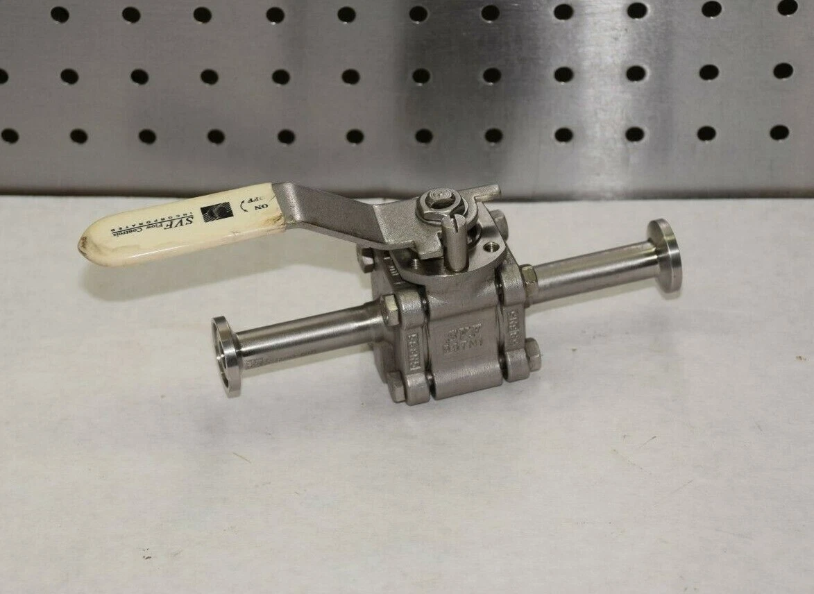 SVF FLOW CONTROLS CF3M 1500 Psi 1/2" Ball Valve SB78888AT Seat PTFE / TFM 316 SS