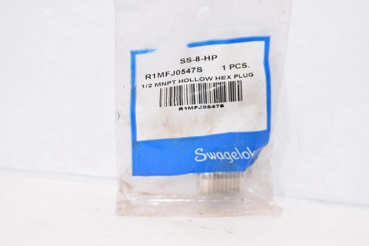 (NEW -Lot 3) SWAGELOK SS-8-HP SS8HP 1/2" MNPT Hollow Hex Plug