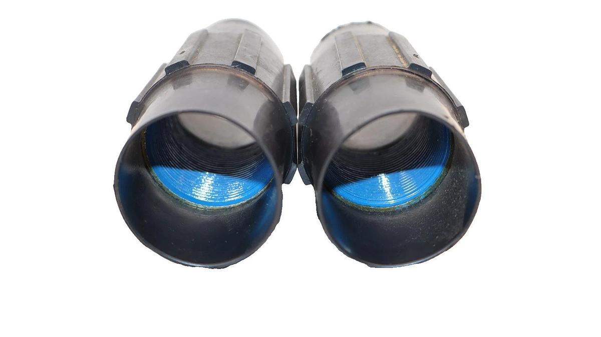 1-1/2" PVC Coated Coupling Body Fitting Coupling (New - Lot of 2)