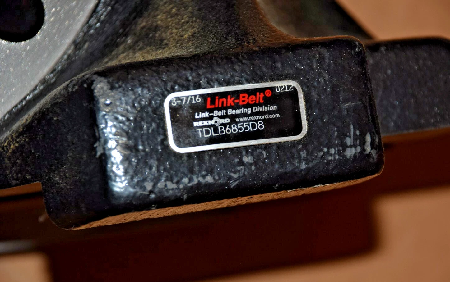 Link-Belt Rexnord Take Up Block Bearing TDLB6855D8 Link Belt 3-7/16" (NOS)