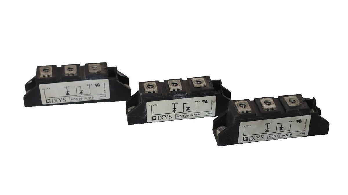 Used (Lot of 3) IXYS MDD 95-16N1B , MDD9516N1B Power Supply Module