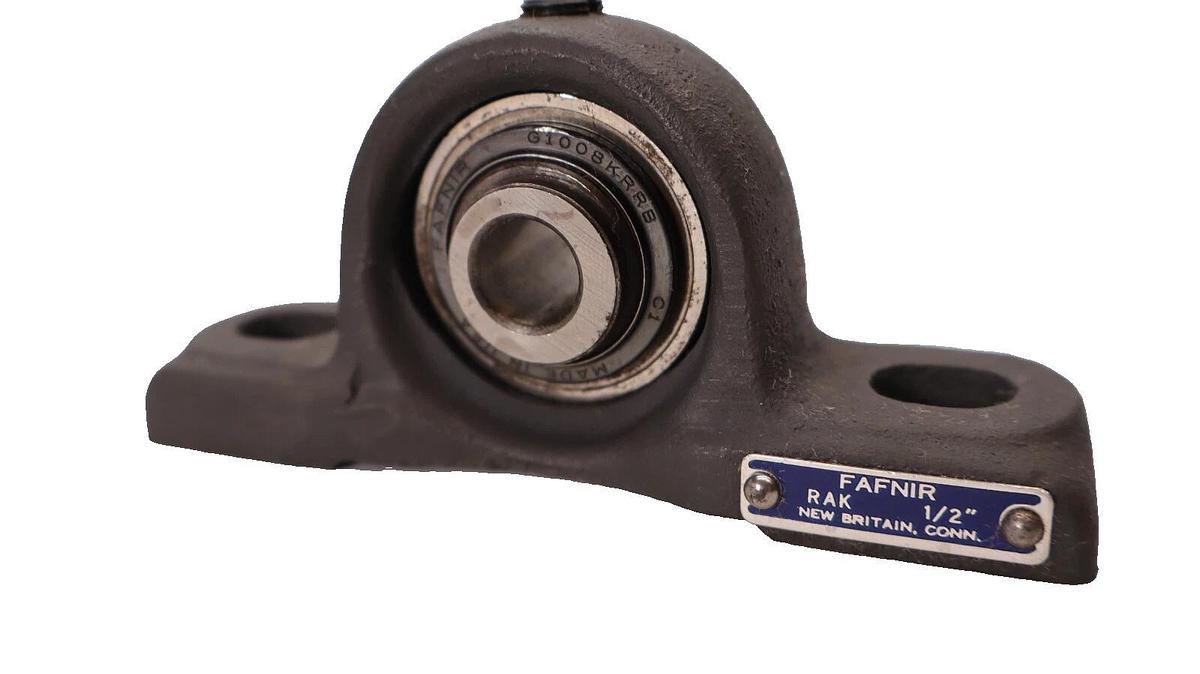(NEW) FAFNIR RAK 1/2"  RAK-1/2" 2-Bolt Pillow Block Bearing