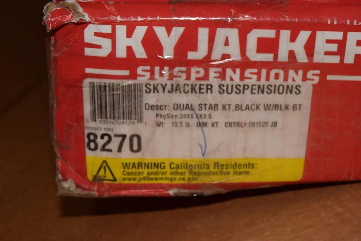 Skyjacker 8270 Dual Stabilizer Kit , Black (shocks only kit missing parts)