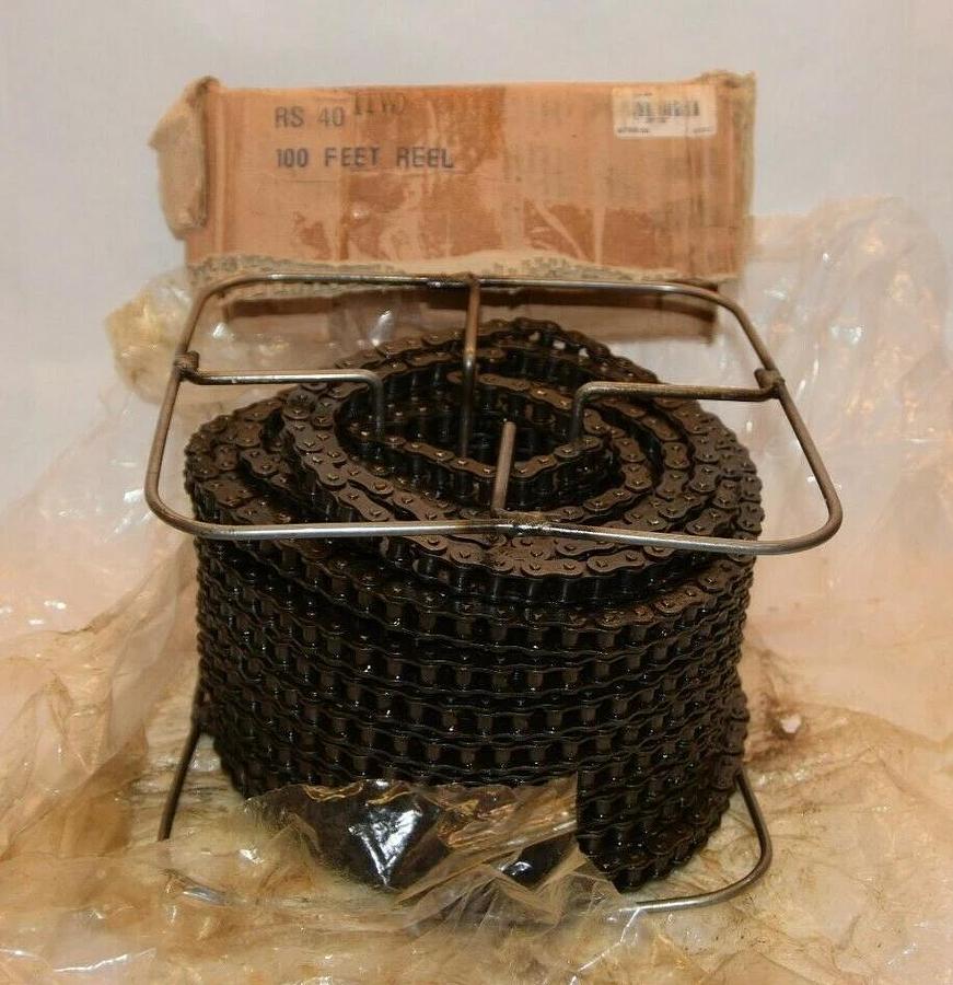 100' Reel Single Roller Chain RS40 40TWR100 RS 40 (made in Japan)