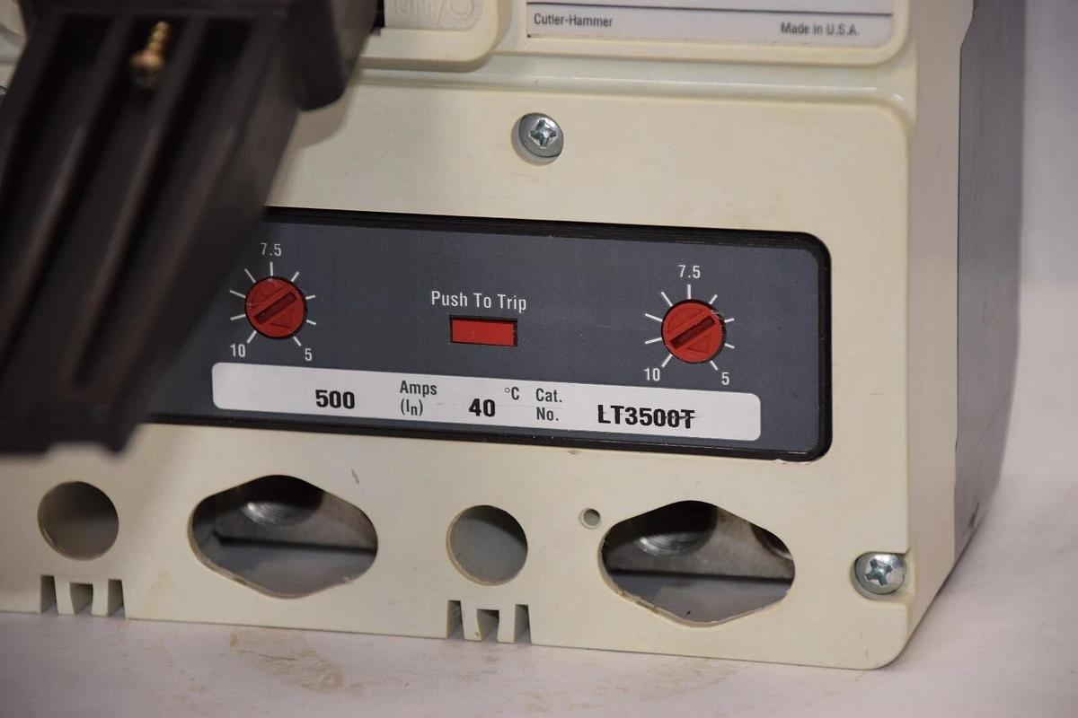 Used Cutler Hammer Breaker LD3500 LD35k 500 Amp 500A 6613C98G02 3pole 600vac  *read*