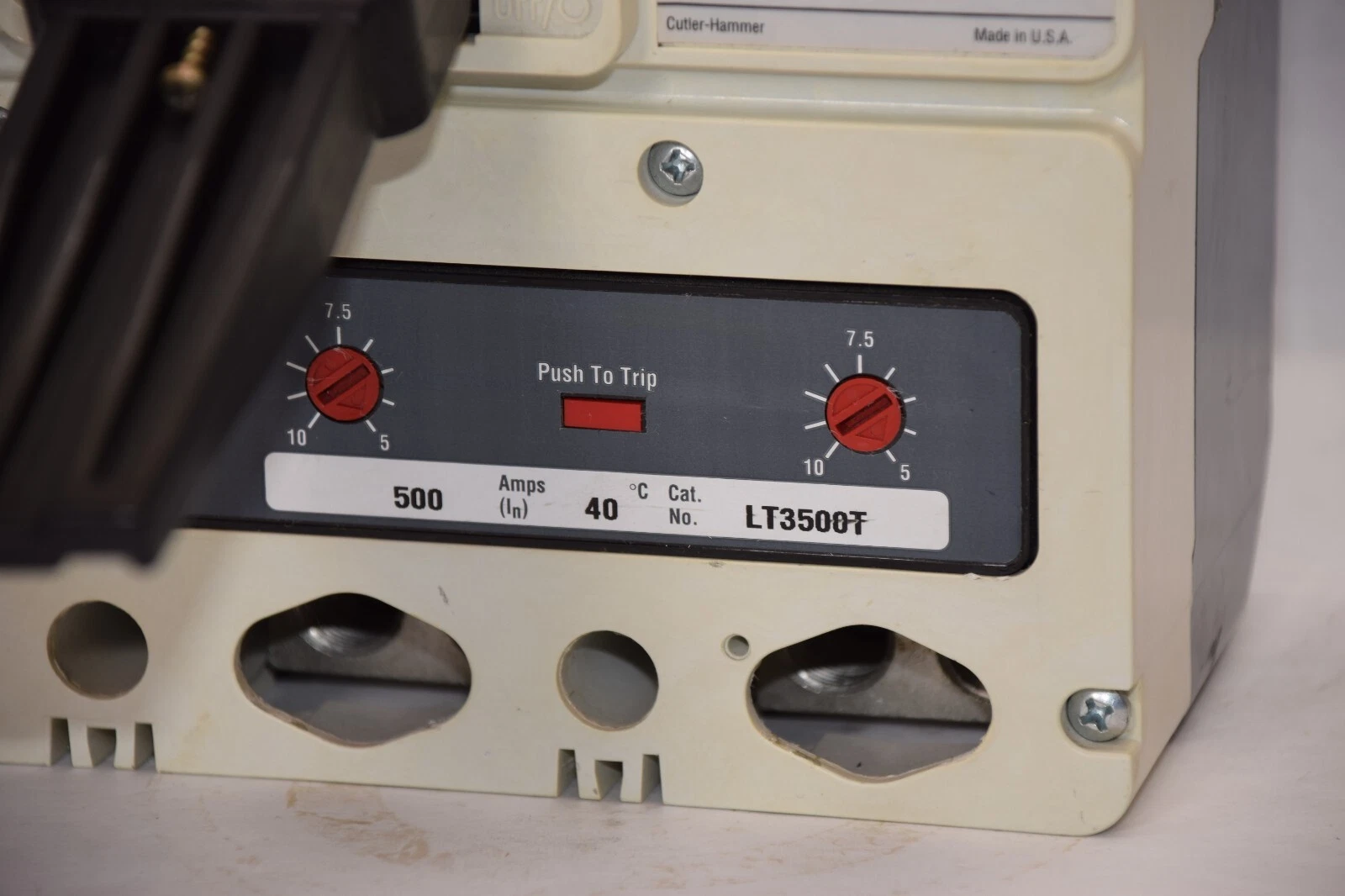 Used Cutler Hammer Breaker LD3500 LD35k 500 Amp 500A 6613C98G02 3pole 600vac  *read*