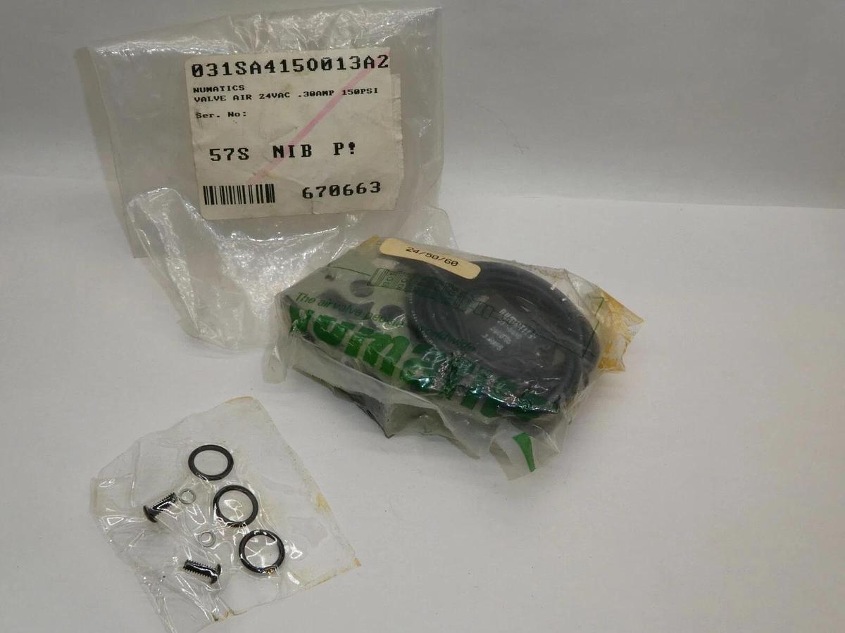 (NEW) NUMATICS 237-865B 031SA4150013A2 24Vac .30Amp 150psi Solenoid Valve