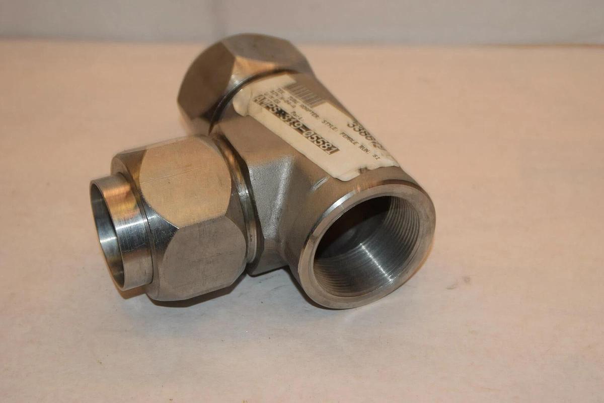 Stainless Steel Swaging Tee Tube NPT Union 2" Tube x 2" Tube 2" Npt (Swagelok ?)