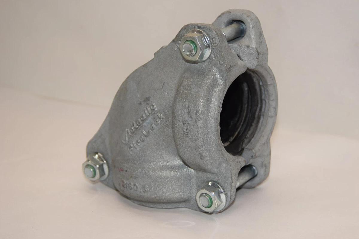 New VICTAULIC 2" 2/60.3 101 90 Degree Elbow Firelock Galvanized Rigid Coupling