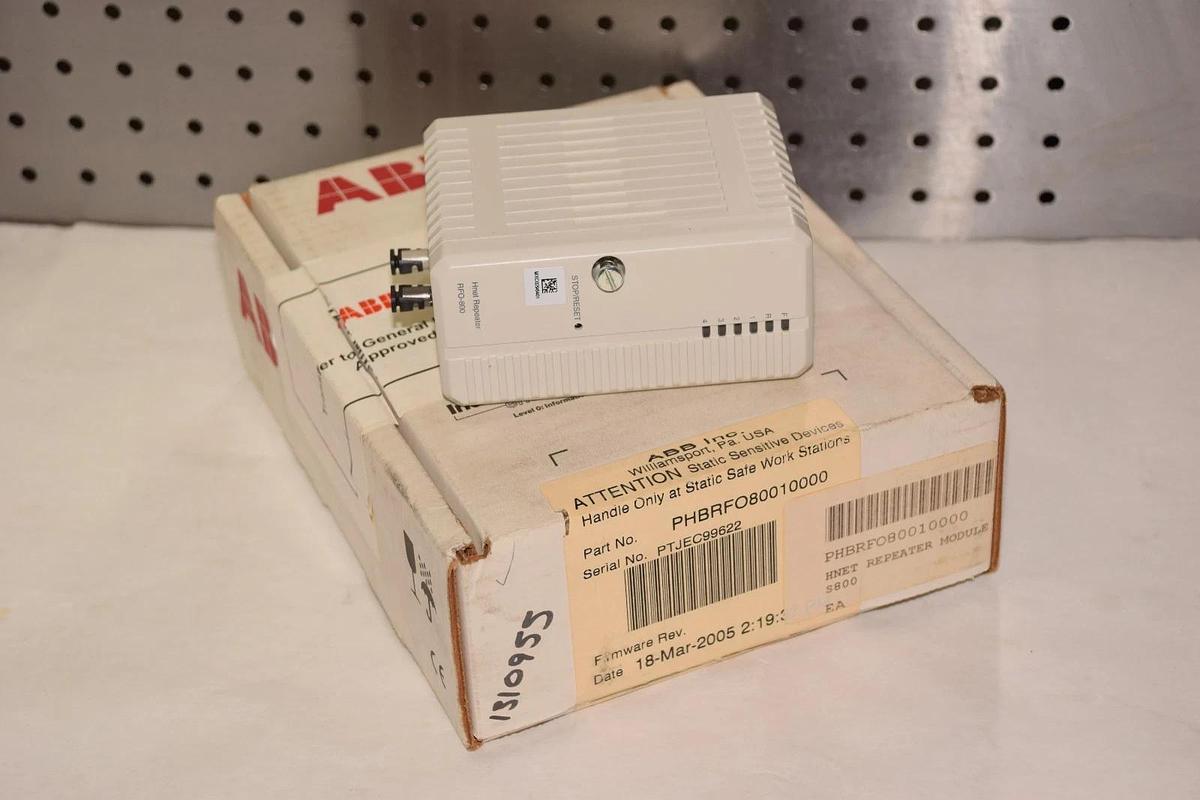 ABB P-HB-RFO-80010000 REPEATER HNET FIBER OPTIC S800 HARMONY PHBRFO80010000