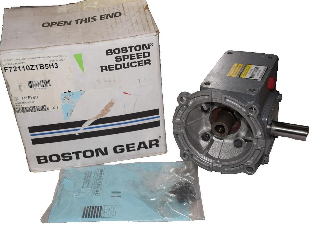 BOSTON GEAR F72110ZTB5H3 2.34HP GEAR REDUCER RATIO 10 NEW