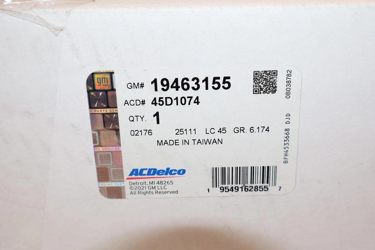 ACDelco 19463155 45D1074 Control Arm & Ball Joint Assembly Front Right Upper New