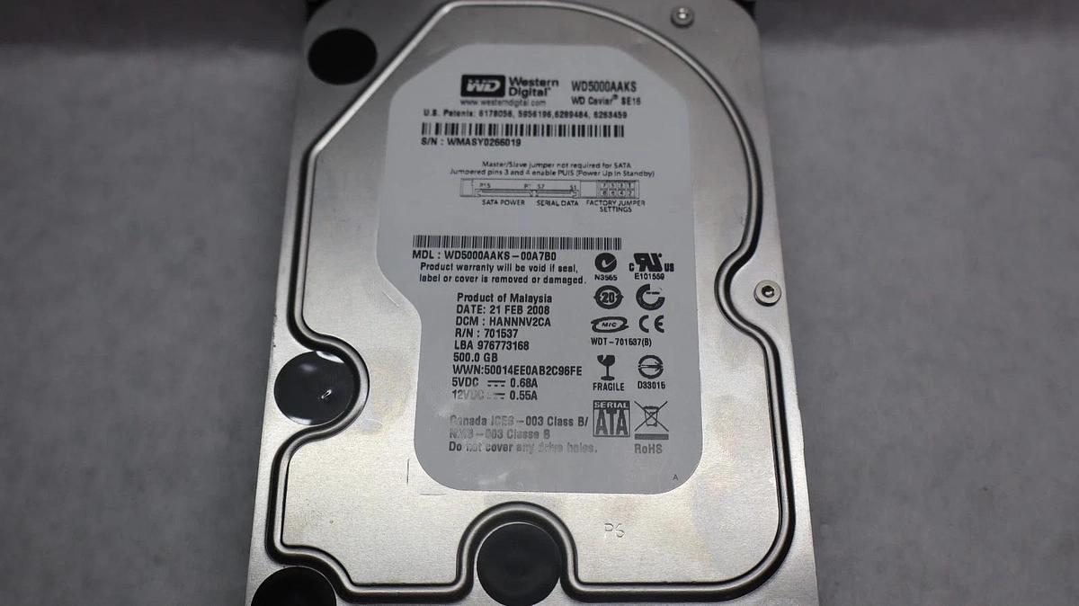 Used (Lot of 10) HDD Hard Drive Big Large Lot - 8 SATA and 2 MOLEX 500gb 160gb 80gb