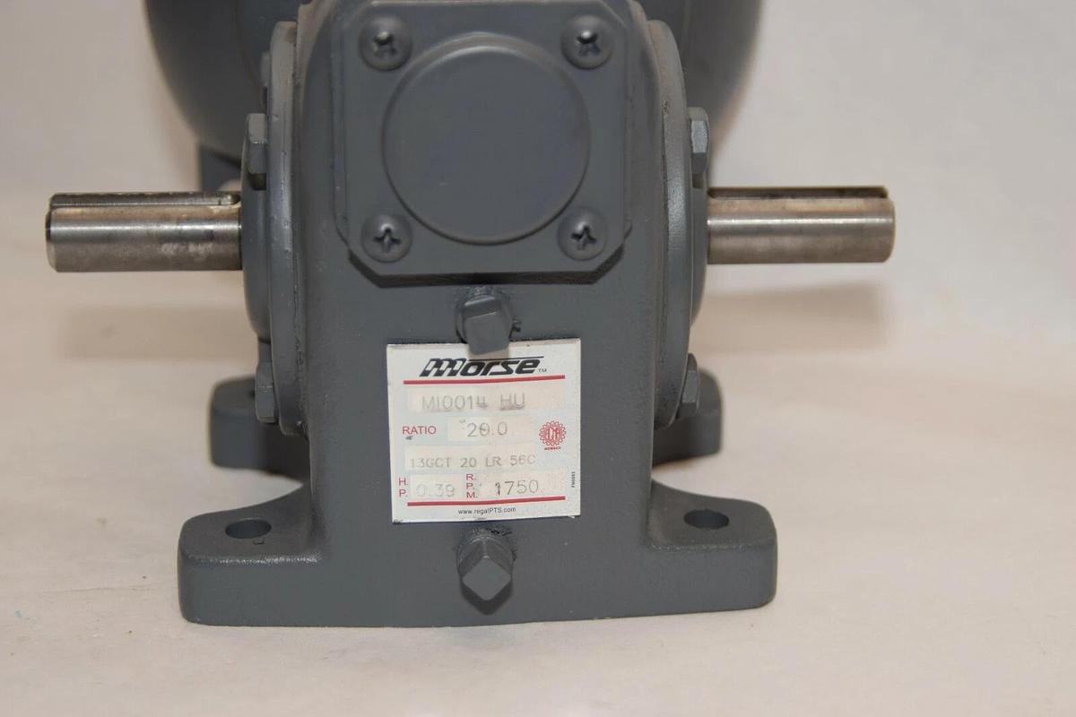 MORSE Dual Speed Gear Reducer MI0014 HU M10014HU MI0014HU 20:0 .39Hp 1750rpm NEW