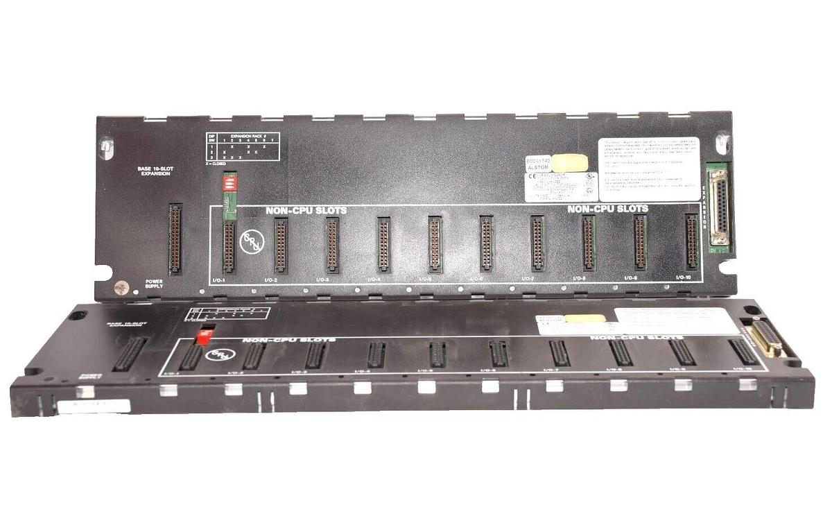 Used (Lot of 2) GE FANUC / ALSTOM IC693CHS392K 10-Slot Expansion Rack