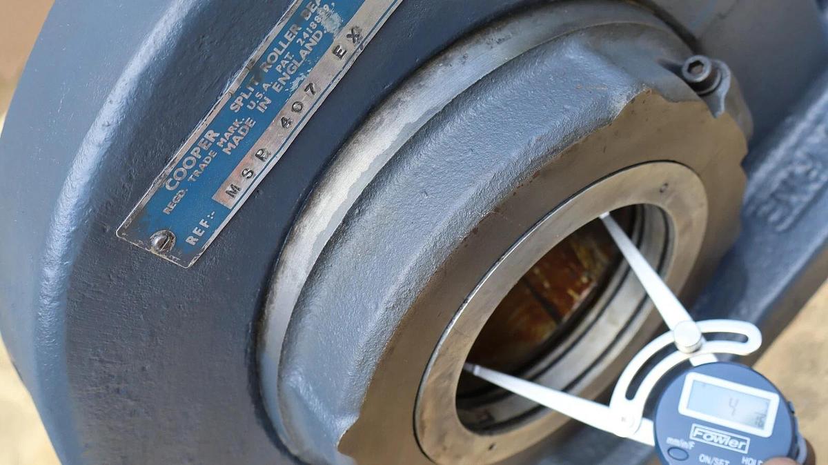 Cooper Pillow Block Bearing Housing MSP407EX MSP 407 EX MC407EX 4-7/16" NOS