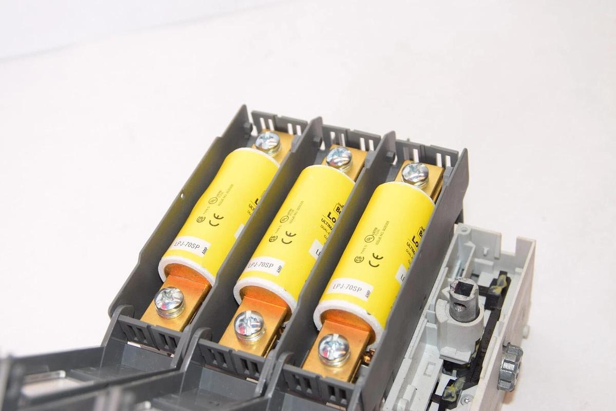 Used ABB OS100GJ30 100A Amp 600Vac LPJ-70SP General Purpose Switch *Missing Cover*