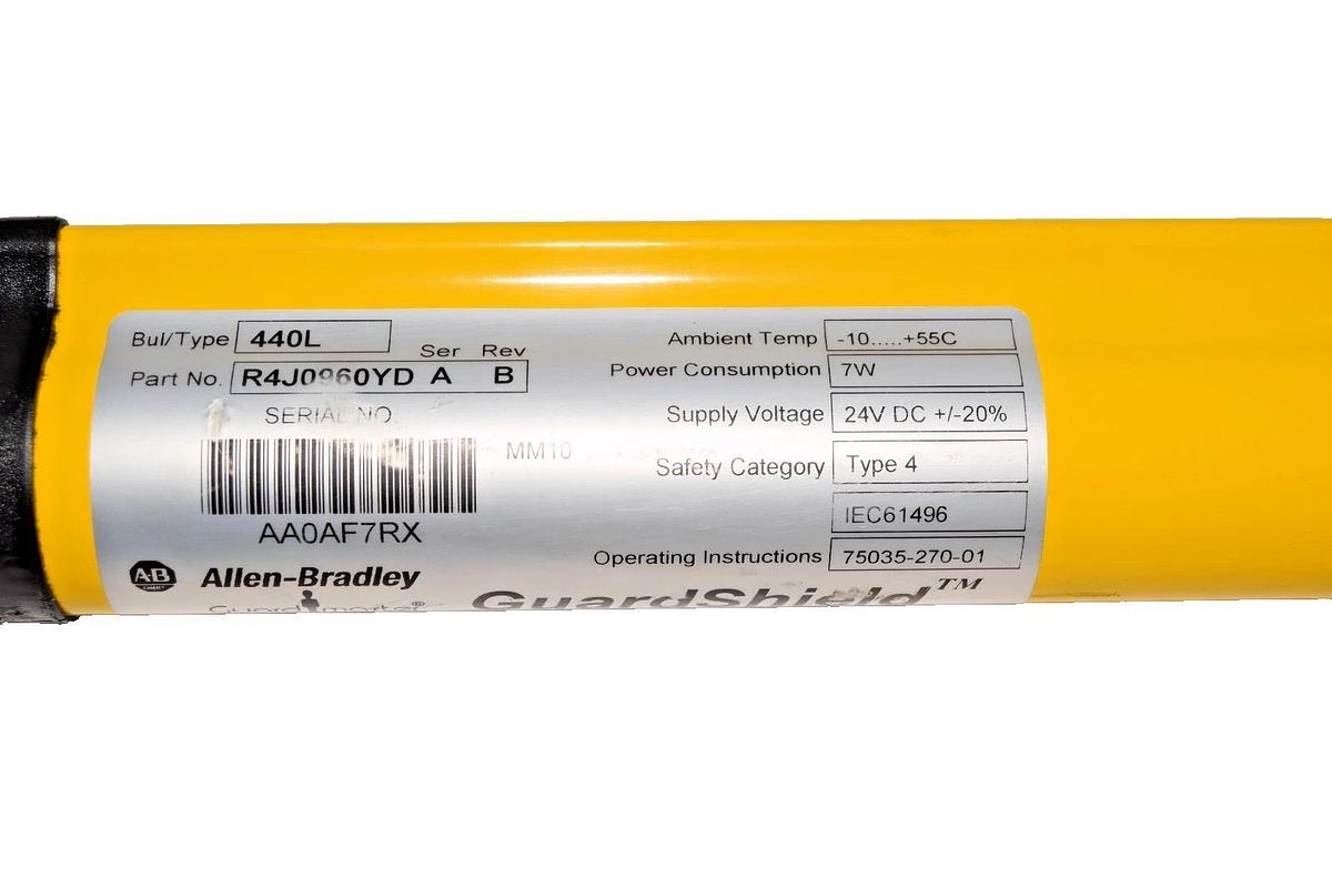Used Allen Bradley AB Safety Light Curtain 440L R4J0960YD SerA RevB (Used)