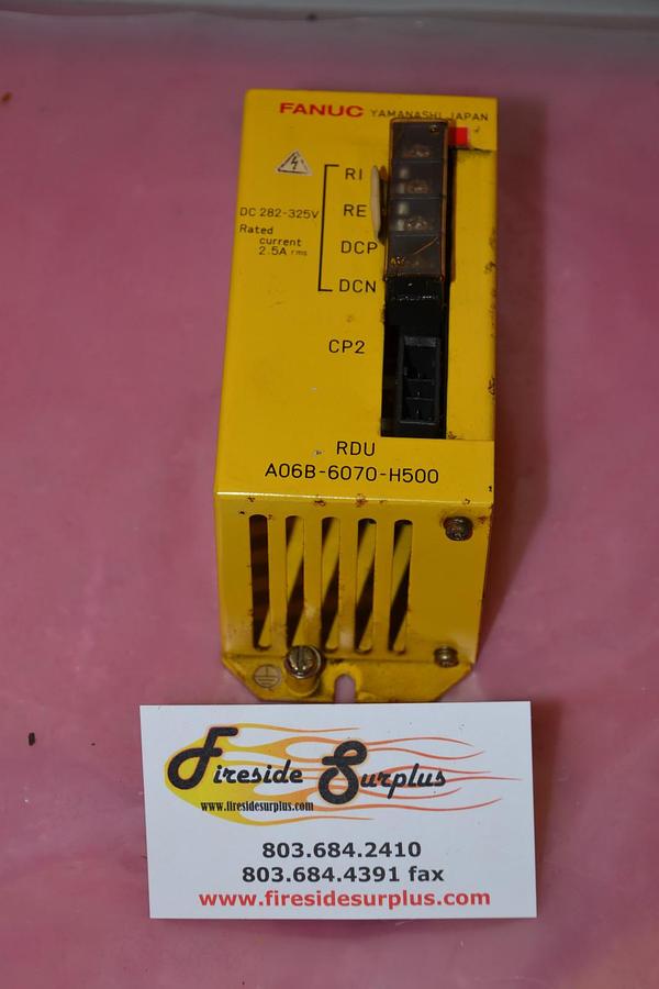 Used FANUC GE DISCHARGE UNIT A06B-6070-H600 A06B6070H600 A06B 6070 H600 15A 15 A