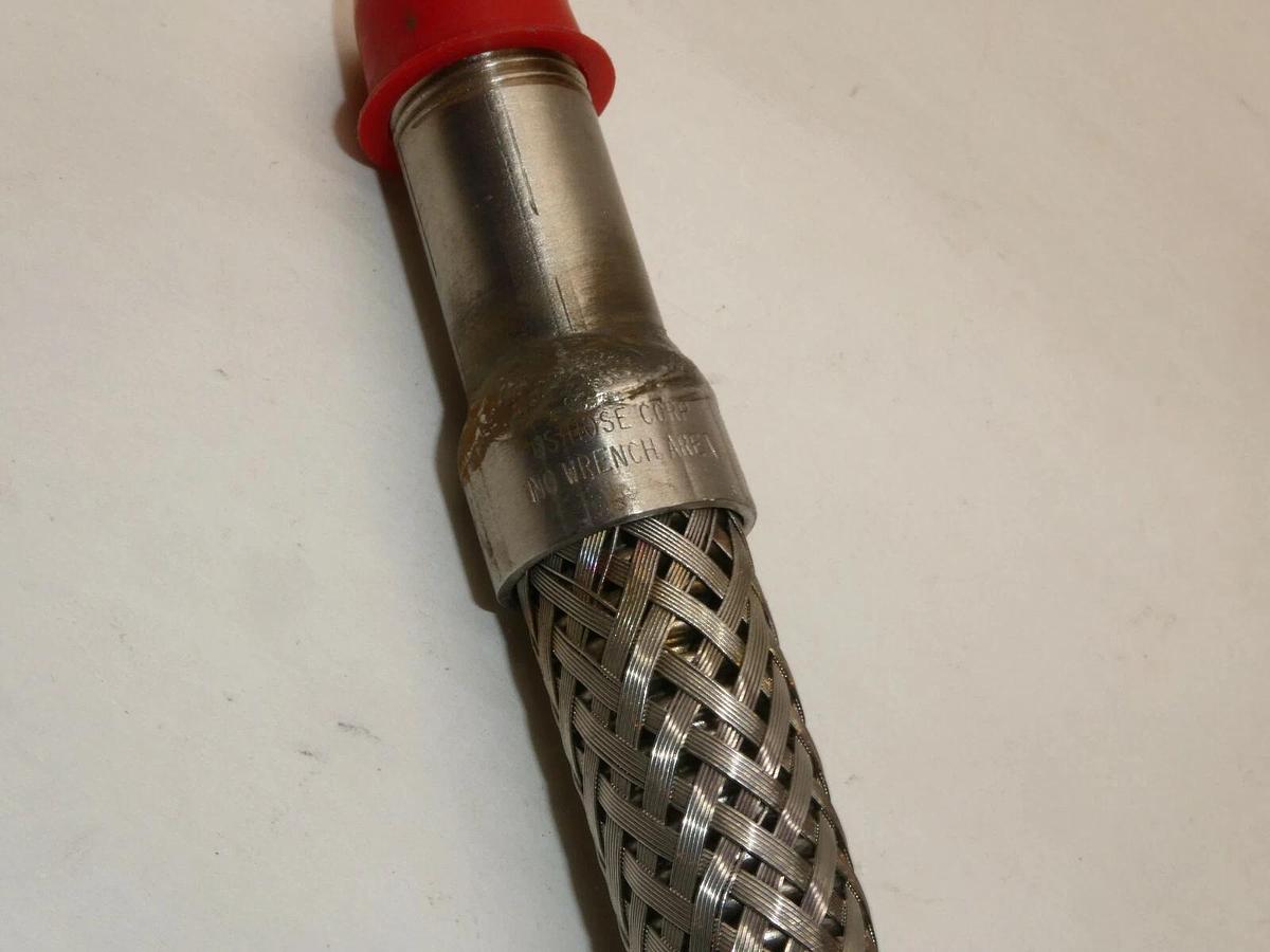 (NEW) TRIPLEX 5329152 3/8" NPT Stainless Steel S/S Flex 6" Long Hose Accessory