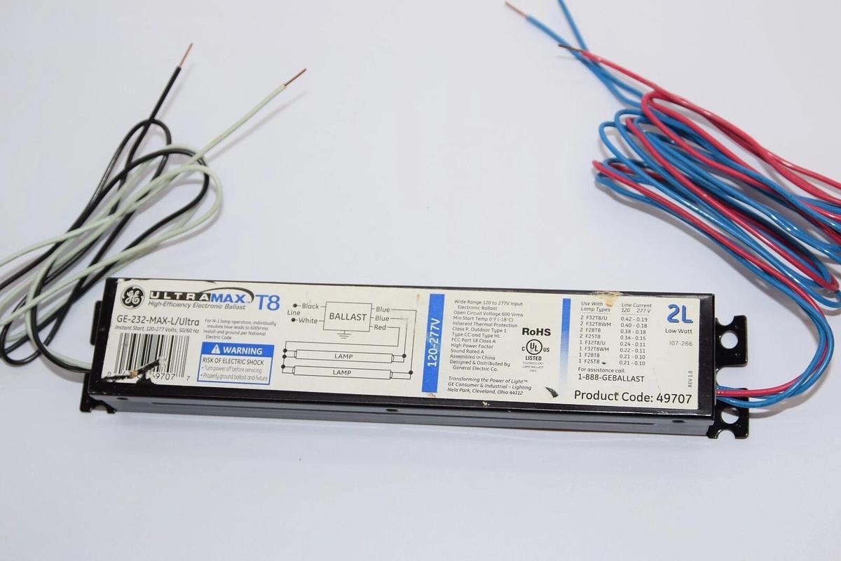 (NEW) GE GENERAL ELECTRIC GE-232-MAX-L/Ultra High-Efficiency Electronic Ballast