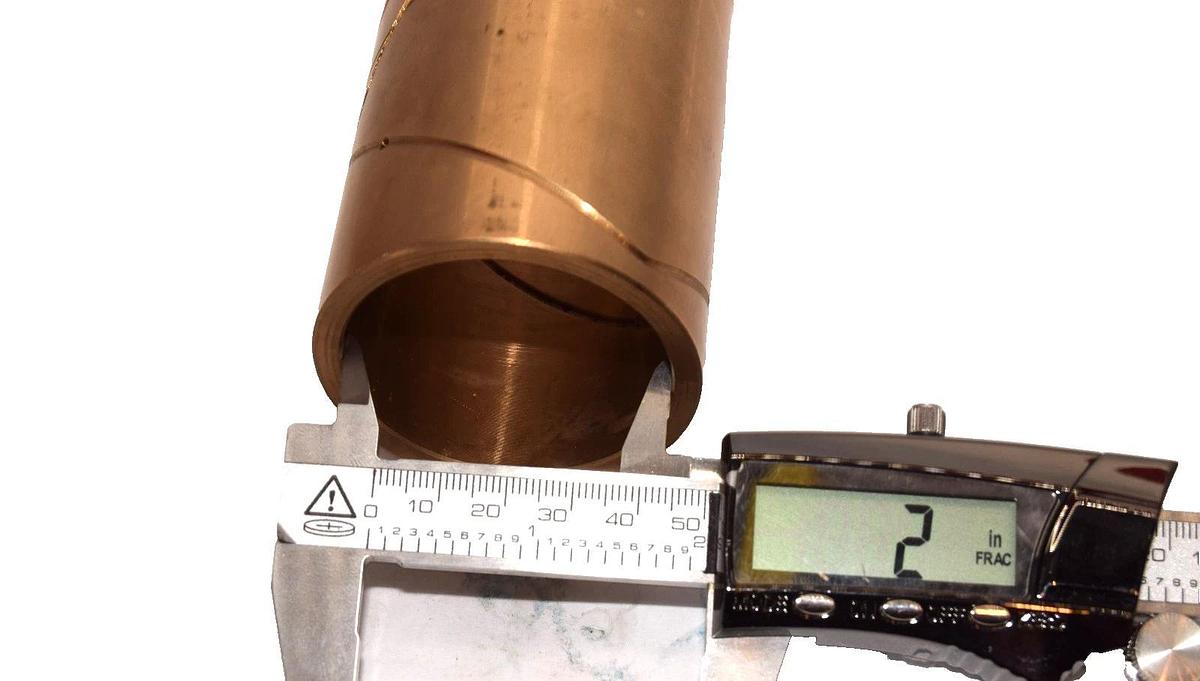 2-3/8" x 2" x 4" Brass Bushing, With Oil Grooves (New)