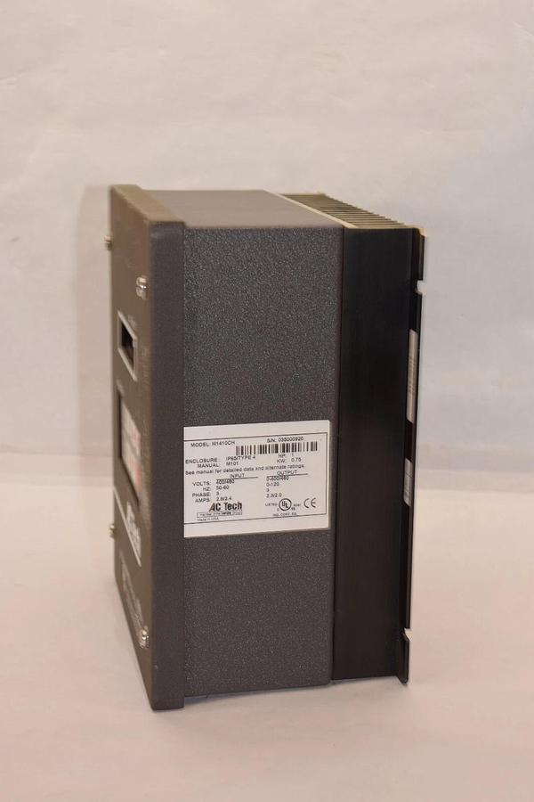 AC TECH M1410CH 400/480V 3 Phase 2.8/2.4A 1hp .75kw Intelligent Drive *Refurb*