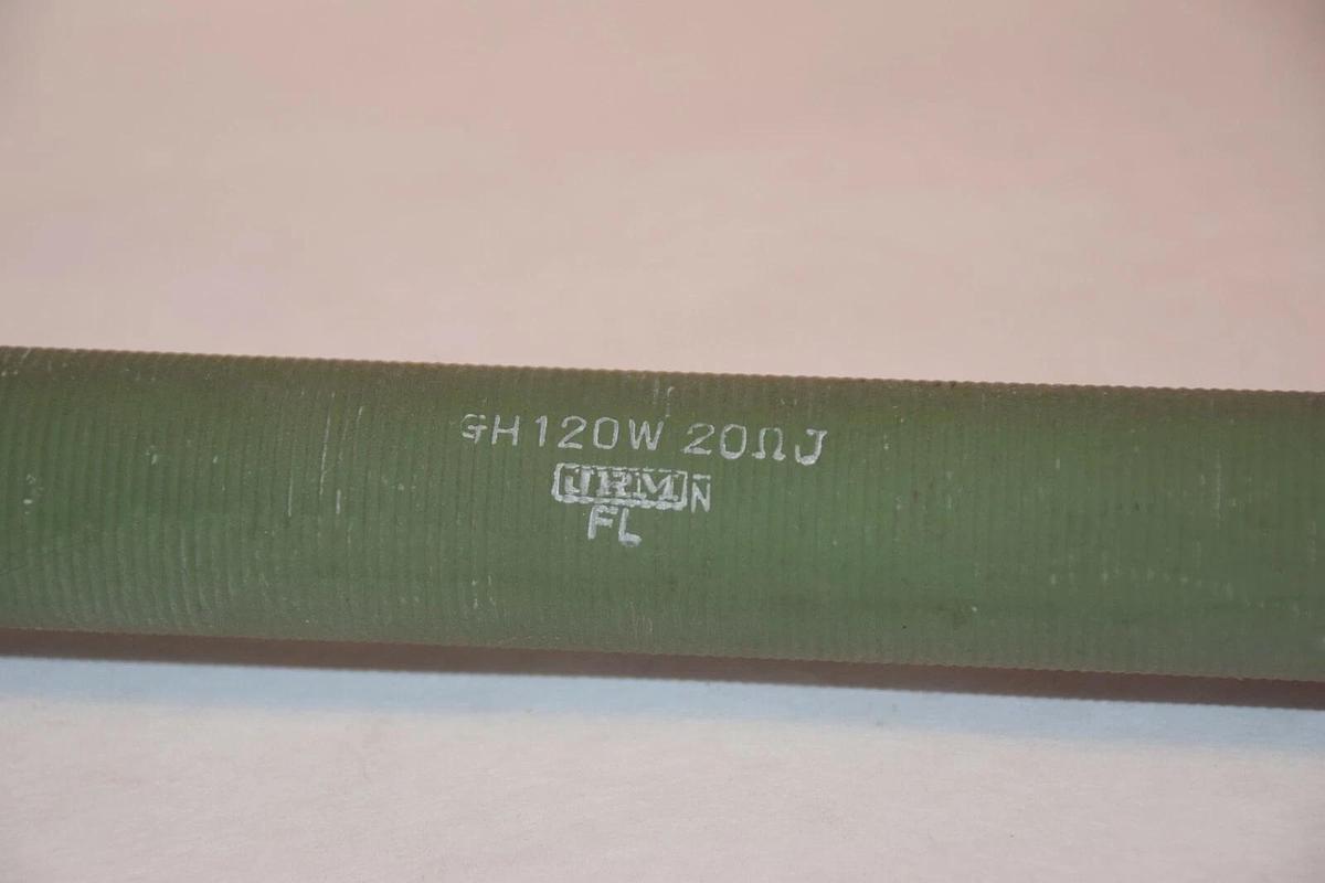 Used JRM GH120W 20ΩJ CERAMIC TUBE RESISTOR