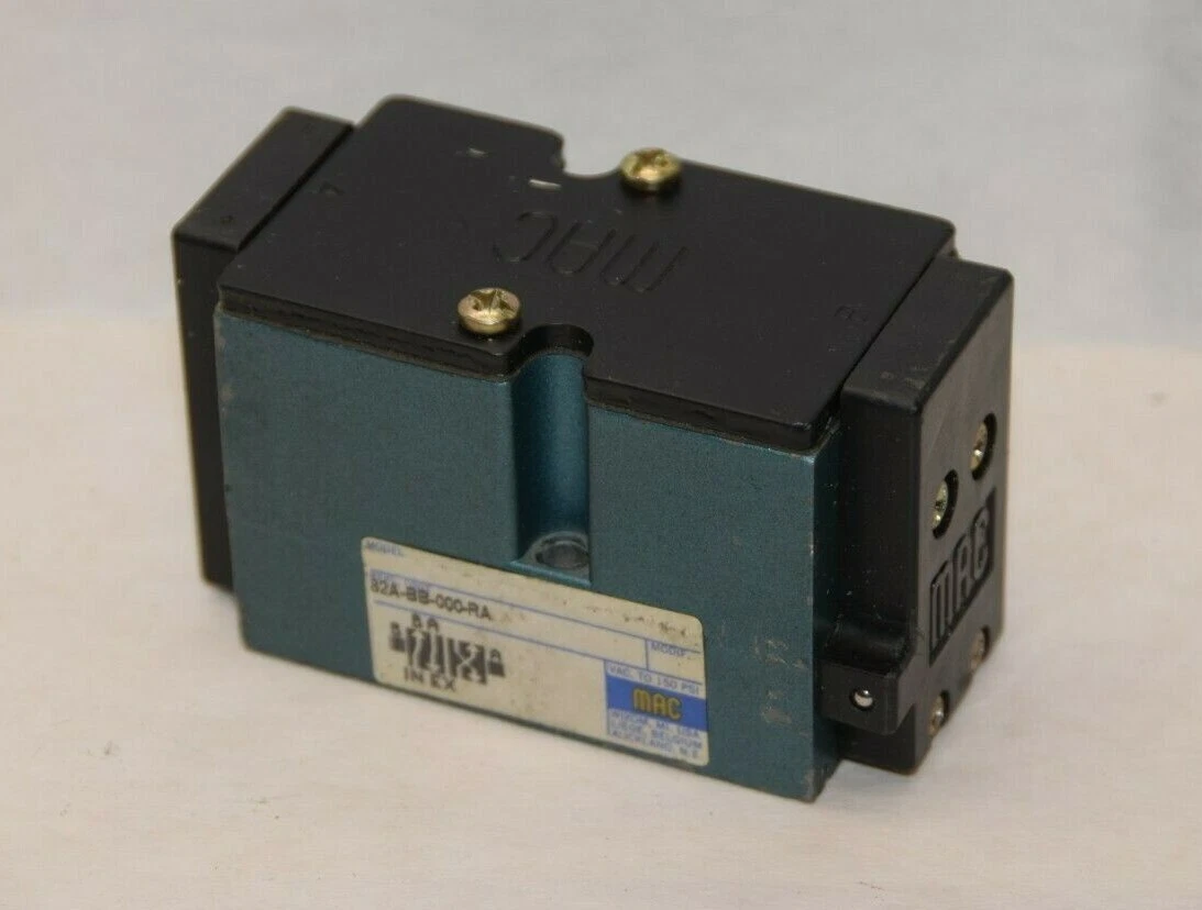 Used MAC VALVES 82A-BB-000-RA 15psi Remote Air Valve