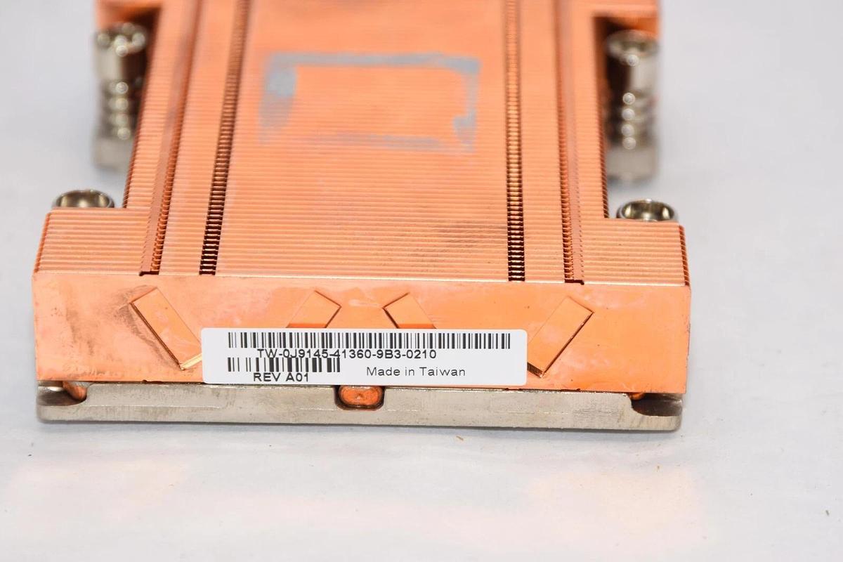 Used DELL CN-0J9145-72449-9CA-1500 , TW-0J9145-41360-9B3-0210 Copper Heat Sink