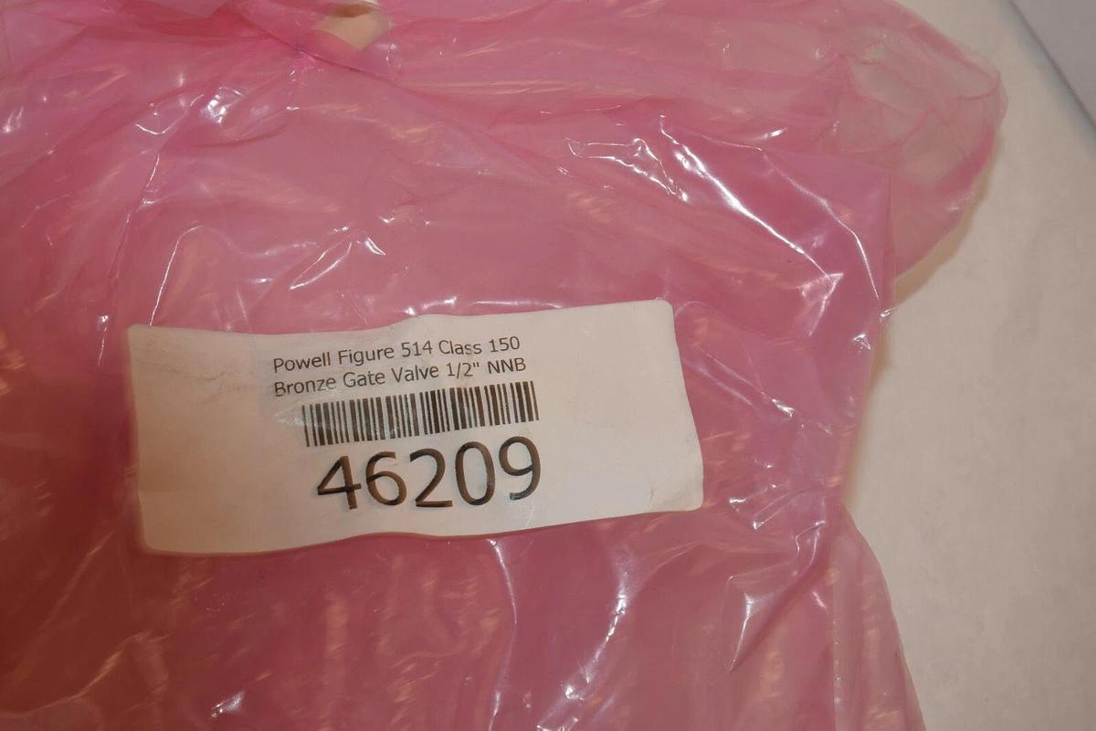 NEW POWELL 150 BRONZE 514 1/2" GATE VALVE