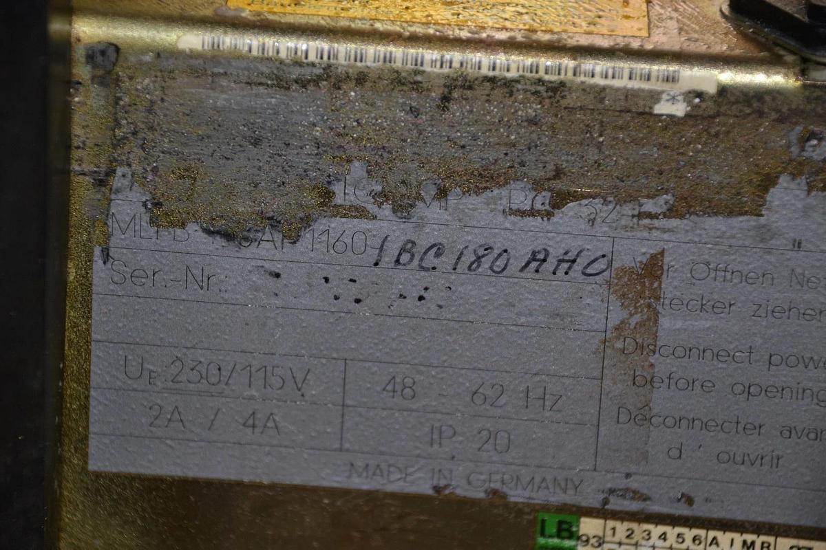 Used Siemens SICOMP PC 32-F Interface Panel 6AP1160-1BC180AH0