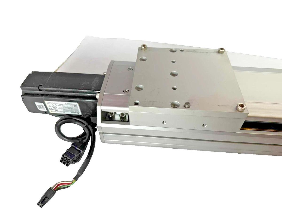 Used TOYO ETH Linear Actuator ETH14-L20-650-BC-T40-C4 ETH14 w/ Servo Motor 110v