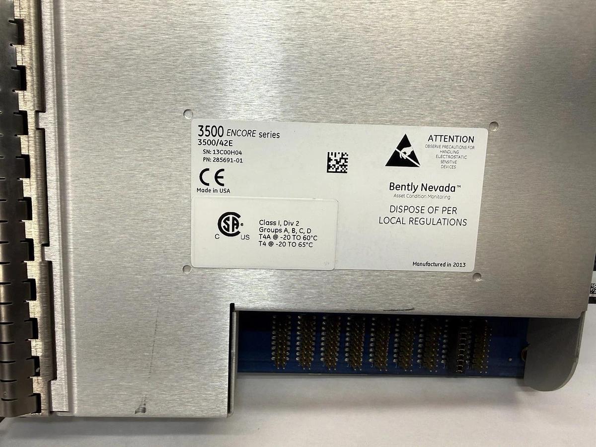 Bently Nevada 3500/42E 285691-01 PLC Module Vibration Monitor 3500 Encore (New)