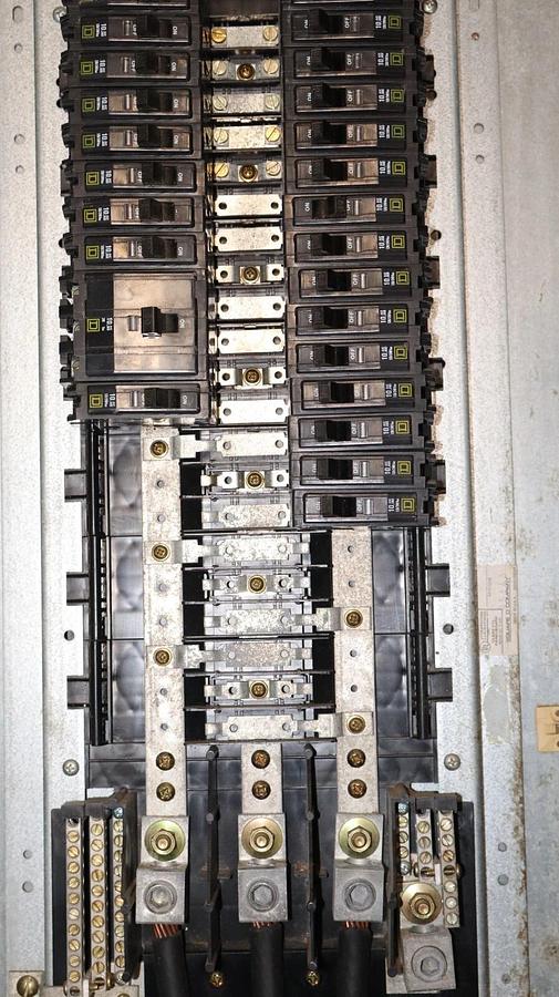 Used Square D Electric Panelboard NQOD442L225CU 225A 200A MAIN 208y/120v 3ph 4w