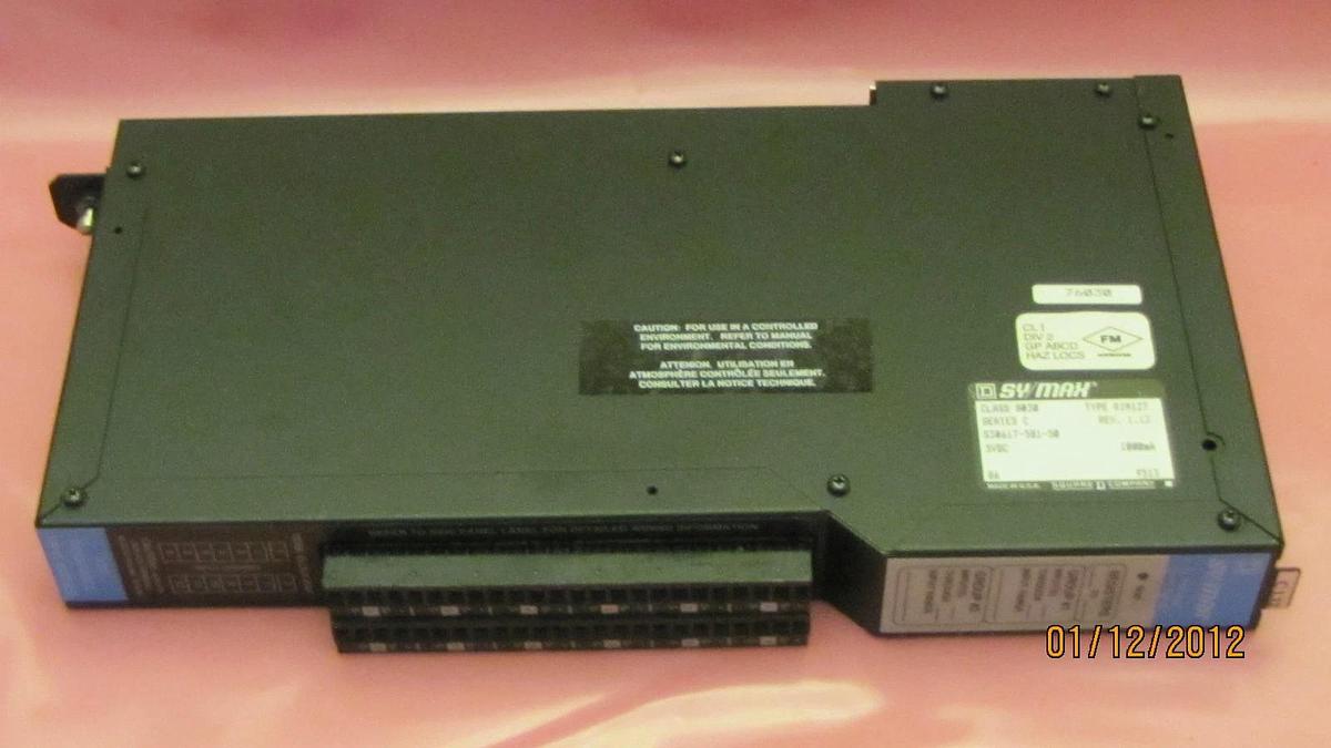 Used SQUARE D SY/MAX ANALOG INPUT MODULE 8030 RIM127 8030RIM127 8030RIM127 Ser C 1.12