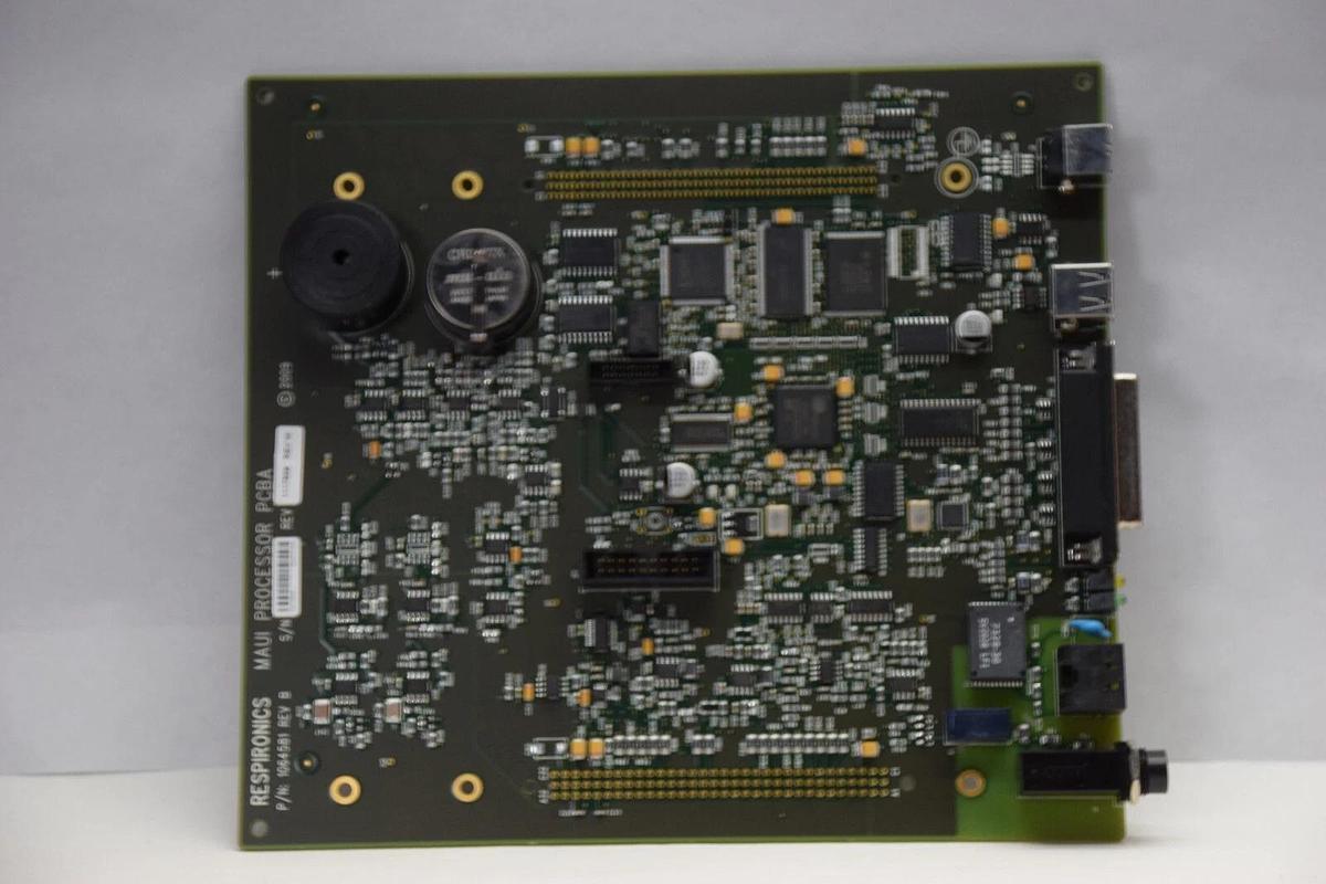 NEW PHILIPS HEALTHCARE 1064581 RevB Respironics Maui Processor PCB Circuit Board