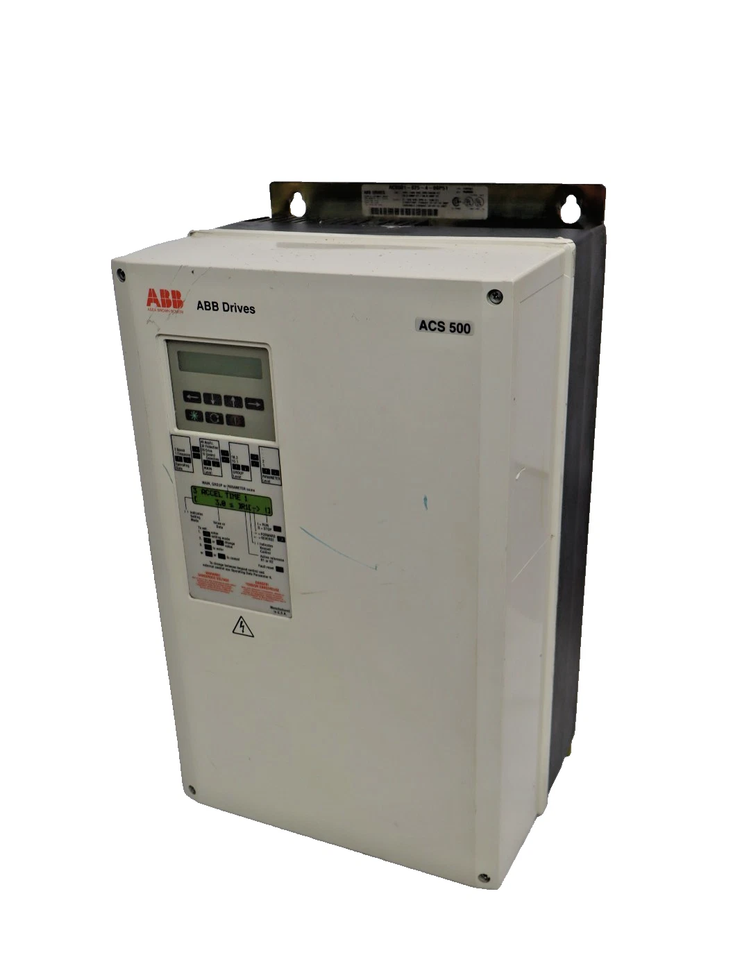 Used ABB Drive ACS500 ACS501-025-4-00P51 440-500vac 3p ACS501-025-4-00P51 25hp 30hp