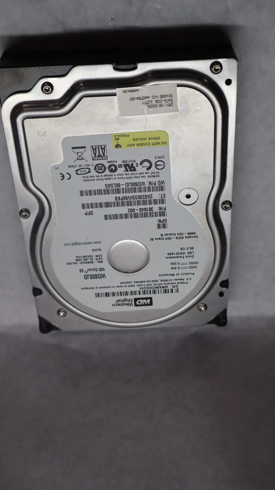 Used (Lot of 10) HDD Hard Drive Big Large Lot - 8 SATA and 2 MOLEX 500gb 160gb 80gb