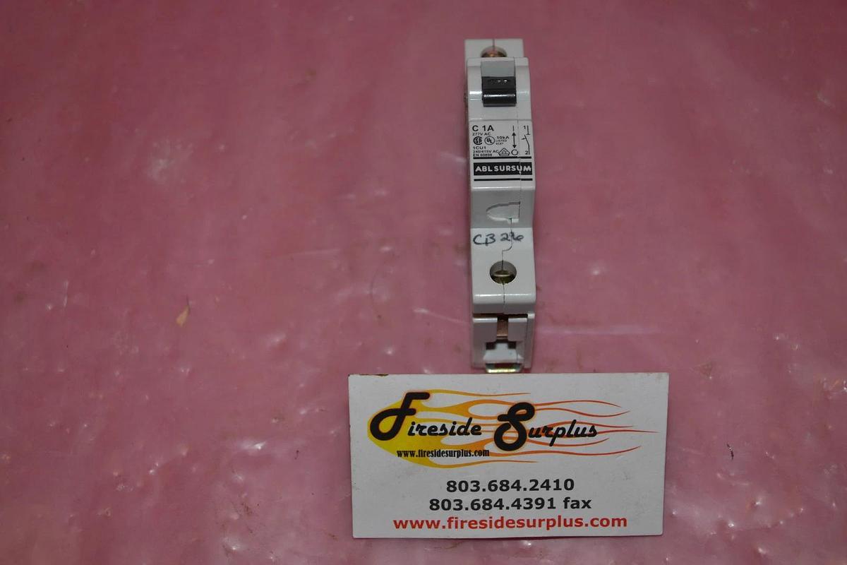 Used ABL SURSUM C 1A 1CU1 277V AC 10kA 240/415V 240-415 V EN 60898
